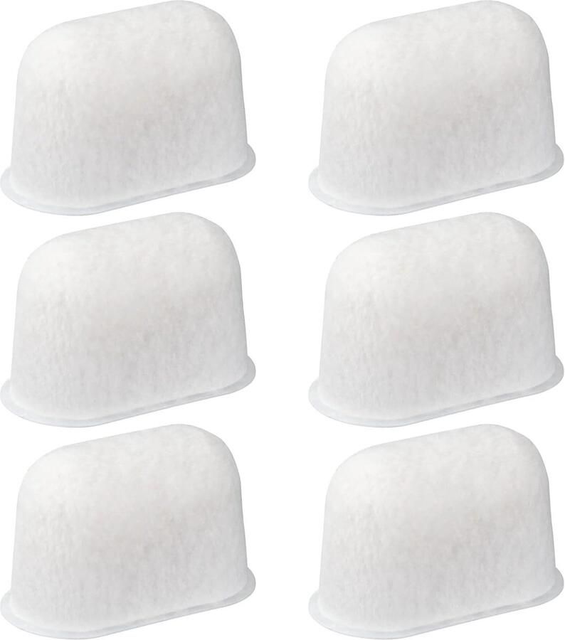 6 Pack Resin Water Filters voor Koffiemachine Vervanging voor Breville Espresso Verwijdert Hard Water en Chloor Verbeter de Smaak en Kwaliteit van Koffie
