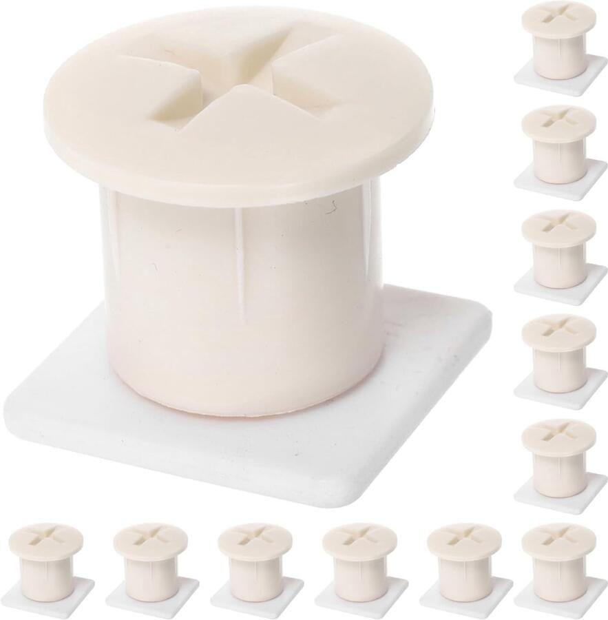 6 Sets Plastic Schroefdeksels Veiligheidsschroefdoppen voor Buiten Glijbanen Uv-bestendige Kunststof Schroefafdekkingen voor Kinderspeeltoestellen Eenvoudige DIY Montage
