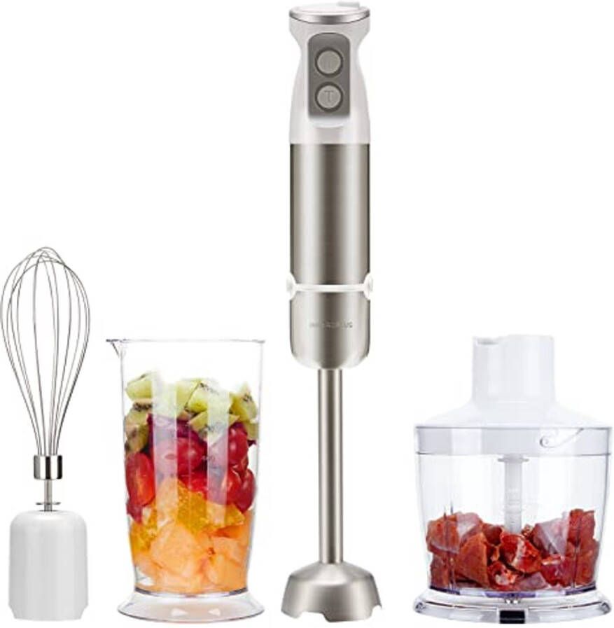 6-Snelheden 4-in-1 Handmixer met 600ml Bekker en 500ml Maalapparaat