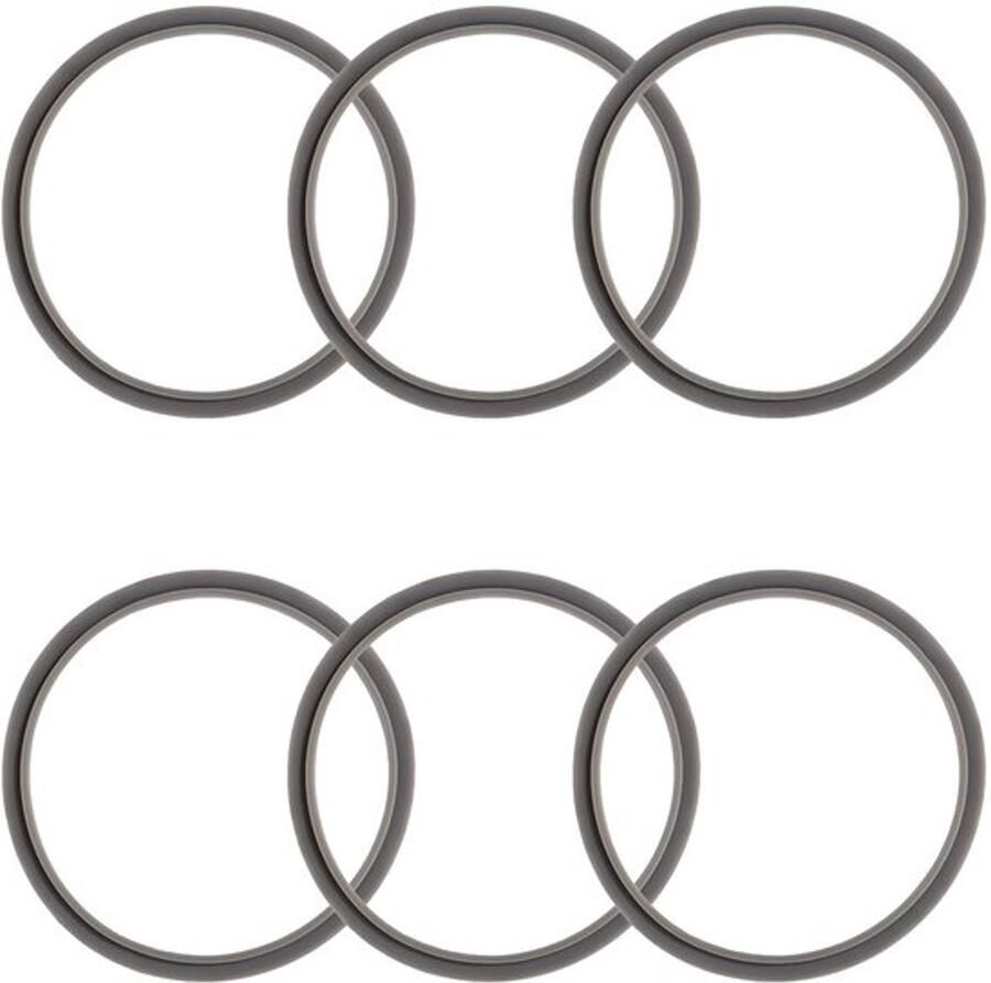 6 Stuks Blender Pakking vervanging voor Nutribullet 600W 900W Extractor Blender Siliconen Afdichtring Blender Vervangende Onderdelen Accessoires