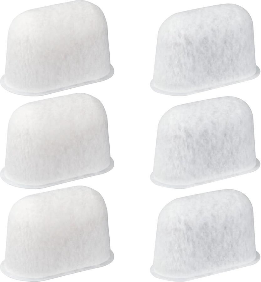 6 Stuks Hars en Geactiveerde Koolstof Waterfilters voor Koffiemachines en Espresso-apparaten Vervangingsfilters voor Optimaal Koffiegenot