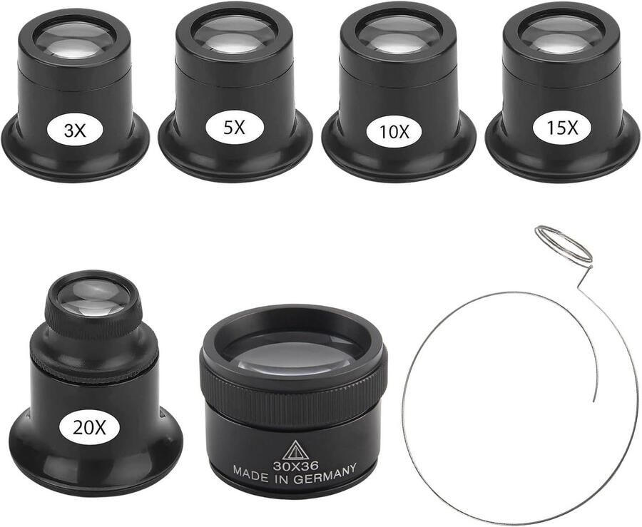 6 x horlogemakersloep 3x 5x 10x 15x 20x 30x horlogemakersloep