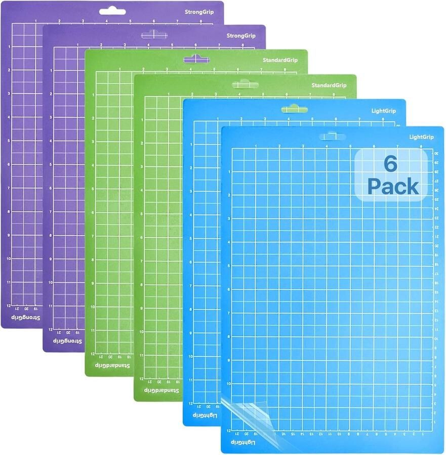 6 Zelfklevende Snijmatten Variatiepakket voor Elektrische Snijmachine (8 5x12 Inch)