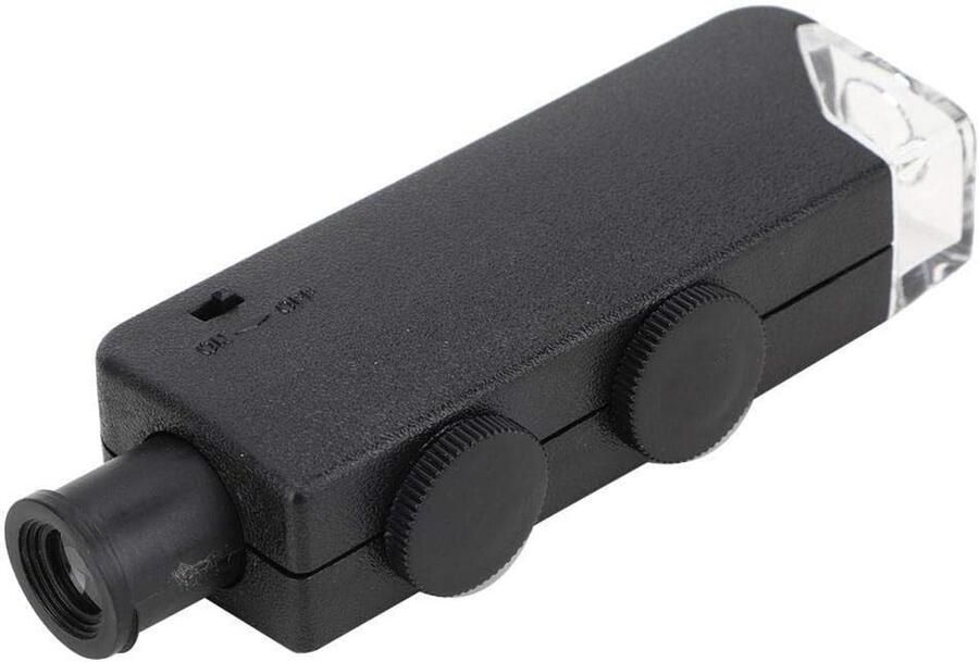 60-100x Verstelbare Led Verlicht Zakmicroscoop Draagbaar Vergrootglas Voor Observatie