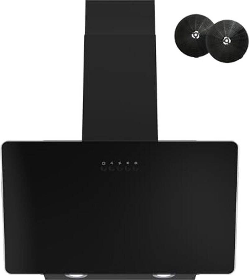 60 cm Schuine Afzuigkap met LED Borstelloze Motor Drukknopbediening en Efficiëntie A++