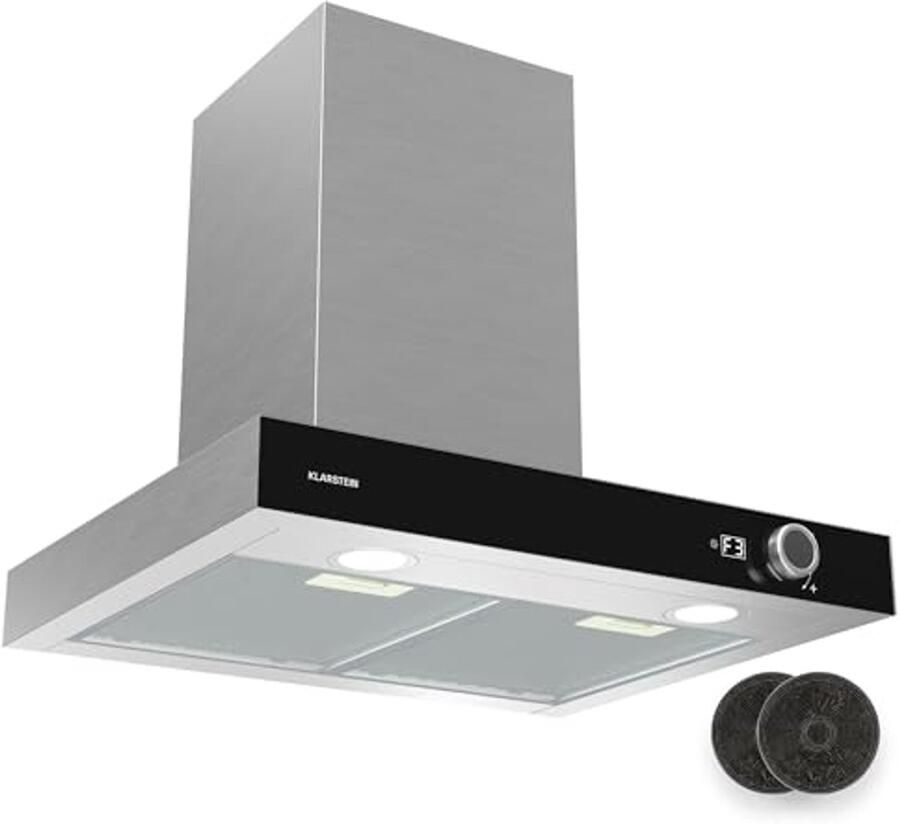 60 cm Wandafzuigkap 620 m³ h Energieklasse A++ Stil 49 dB RVS LED Verlichting Afzuiging & Recirculatie