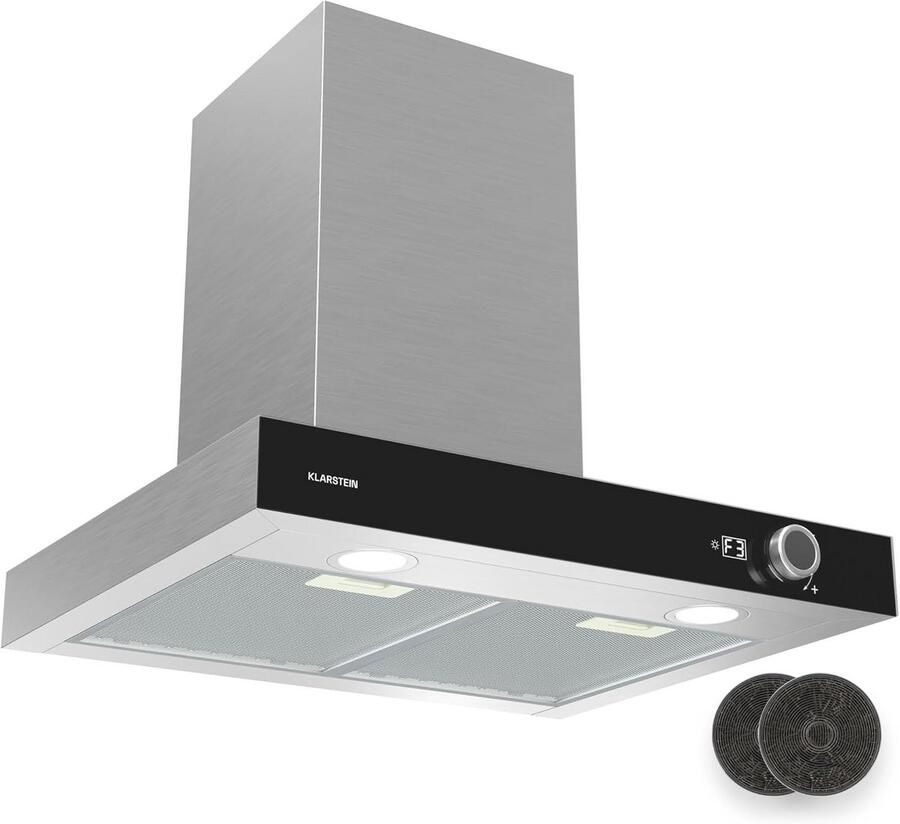 60 cm Wandafzuigkap 620 m³ h Energieklasse A++ Stil 49 dB RVS LED Verlichting Afzuiging & Recirculatie