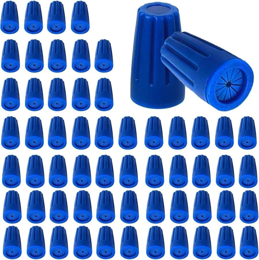 60 Stuks Waterdichte Draadverbinders voor Buitengebruik Middelmatig Formaat Draaimoffen met Afdichtingsgel 22AWG-12AWG voor Tuinverlichting Bouw en Vochtige Locaties