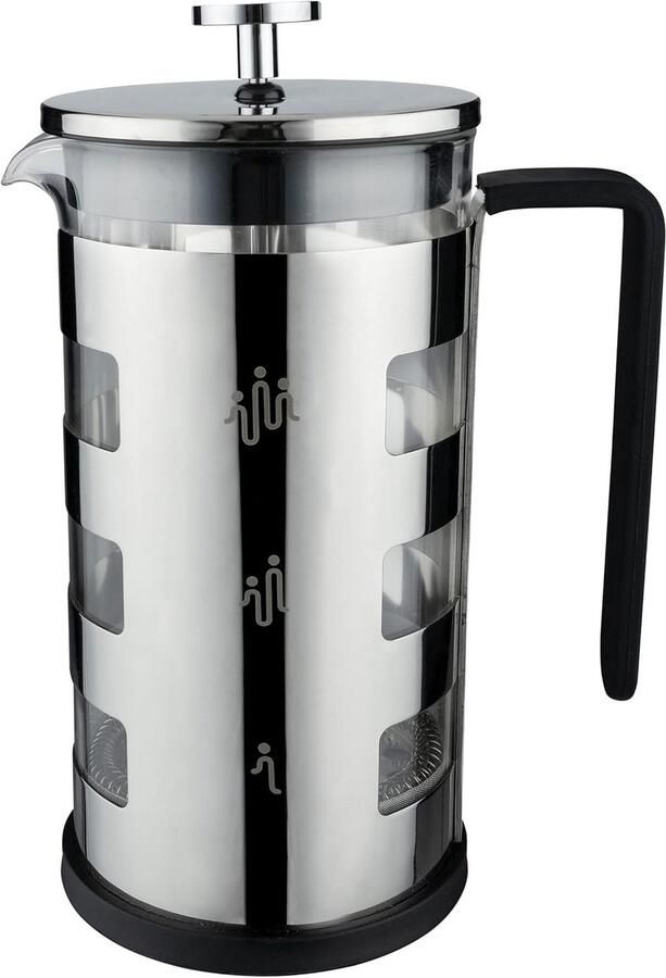 600ml French Press Koffiezetapparaat Glazen Cafetière met RVS Filter voor 2 Mokken