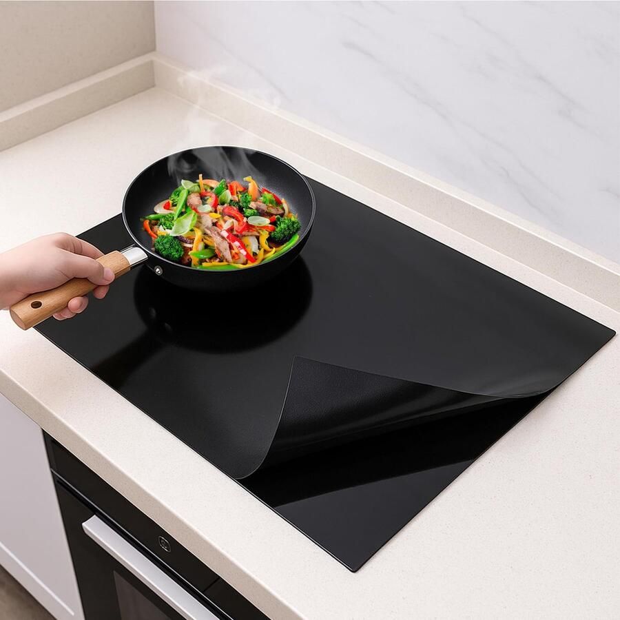 61x52cm Inductie Kookplaat Protector Mat Grote Siliconen Inductie Kookplaat Cover Magnetische Kookplaat Krasbeschermer ShopVlot
