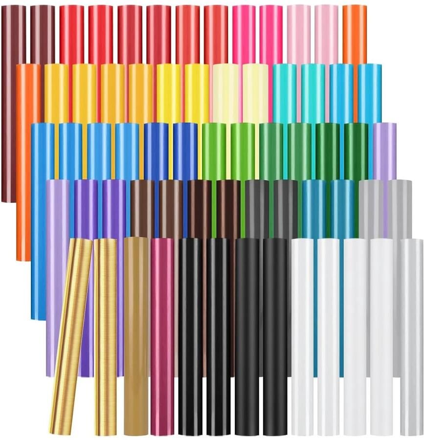 65 Stuks Zelfklevende Vinyl Film voor Snijmachine 30.5 x 30.5 cm Perfect voor Decoratie Stickers en DIY Projecten