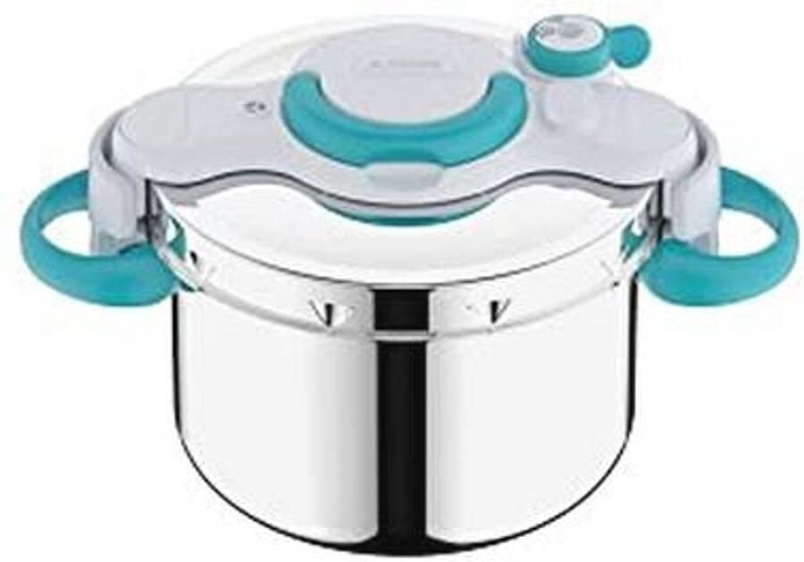 6L Drukkoker Inductie Roestvrijstaal Inklapbare Handgrepen 100 Recepten