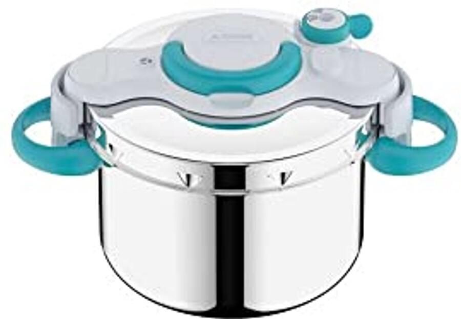 6L Drukkoker Inductie Roestvrijstaal Inklapbare Handgrepen 100 Recepten