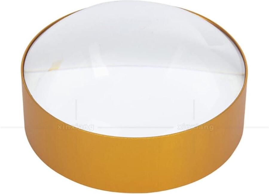 6x helderveldloep briefverzwarer rond koepel loep leesloep optische halfronde lens leeshulp halve kogelloep grondvlak loep 60mm vergrotingslens papier handsfree zakloep