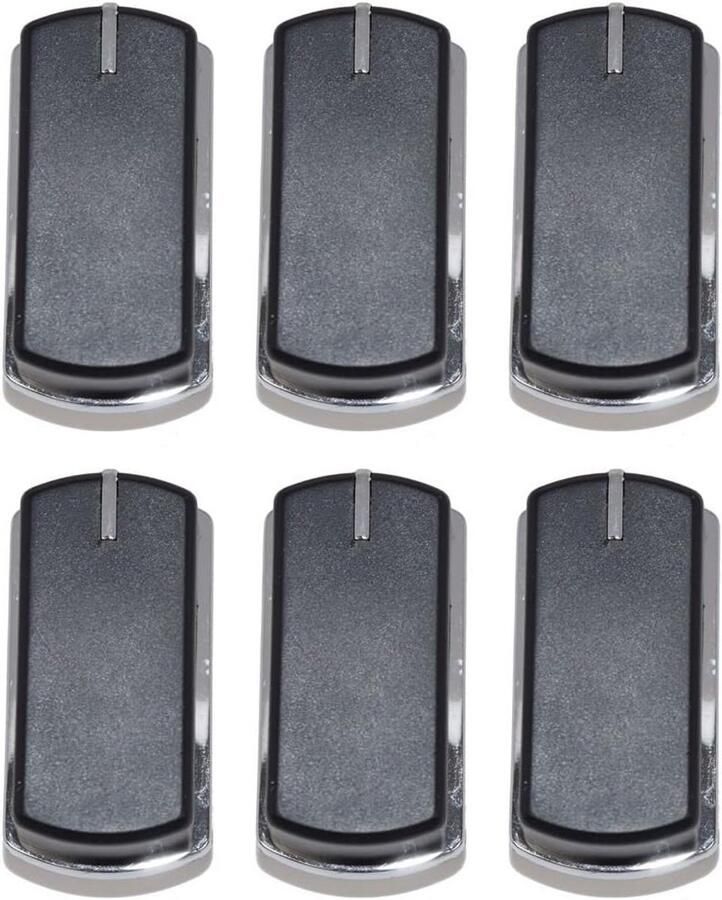 6x Vervangende Knoppen voor Fornuis Oven en Grill Kookplaat Universele Bedieningsknoppen