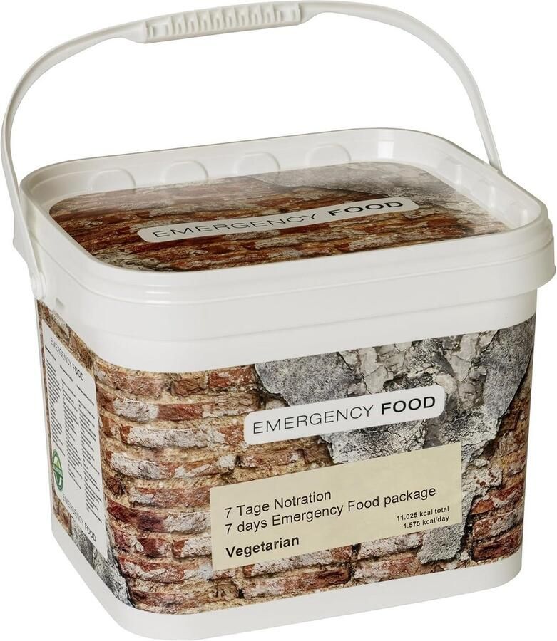 7-Daagse Vegetarische Noodrantsoen Stapelbare Opslagemmer met Opwarmmaaltijden