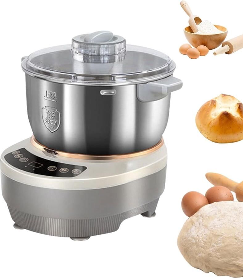 7 Litre RVS Deegmachine met Fermentatiefunctie