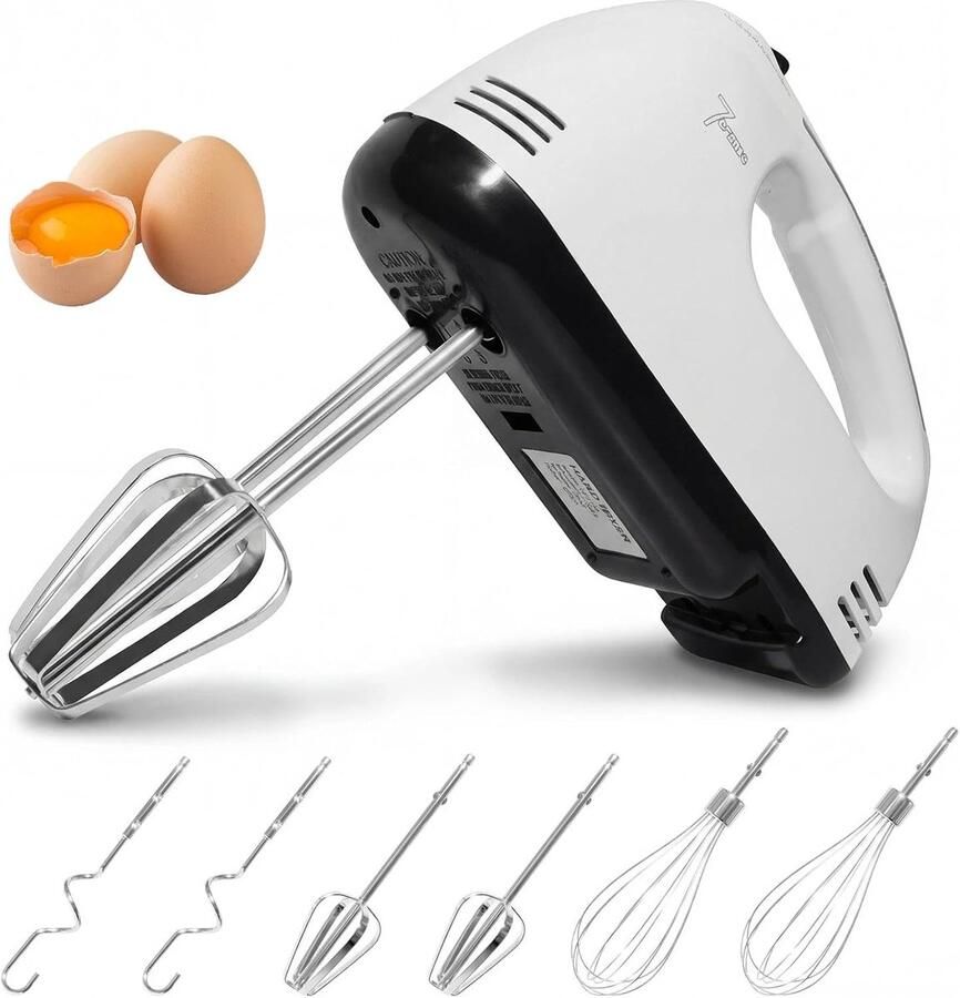 7-stage mixer electric whisk with 5 stainless steel ShopVlot