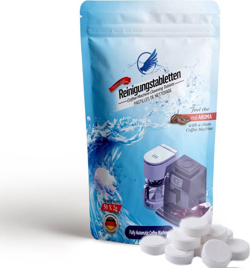 Koffiemachinereiniger 40 stuks Universele reinigingsstabletten Fosfaatvrij op basis van organische en anorganische zuren Voor Koffiemachines Espressomachines Geschikt voor alle merken