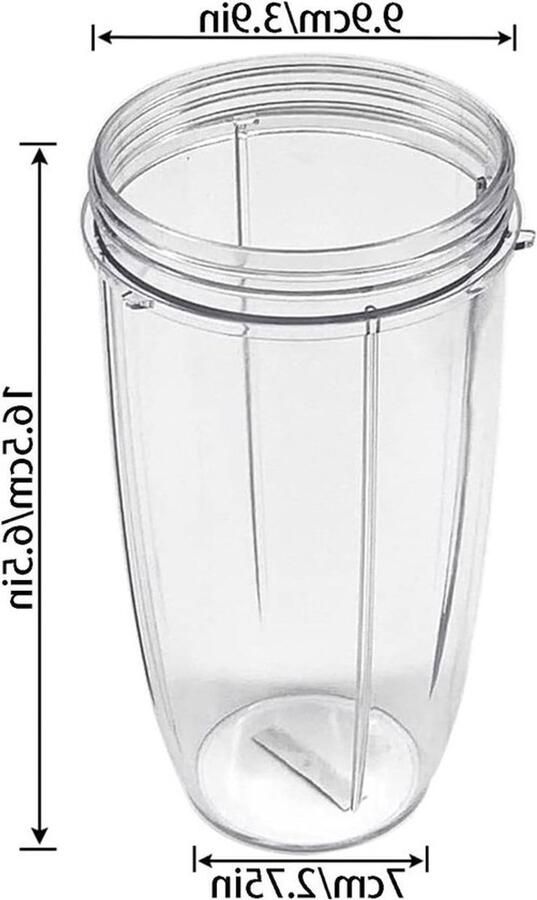 710 ml vervangende beker voor blenders duidelijke mokken accessoires voor sapcentrifuges en smoothie-makers geschikt voor 600W en 900W modellen