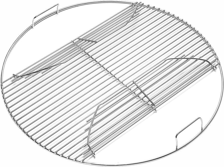 7436 Kookrooster hangend 54 6 cm rond rooster opvouwbaar voor Weber houtskoolgrills grillrooster reserveonderdeel voor Weber One Touch Performer en Bar-B-Kettle Series grillrooster BBQ voor