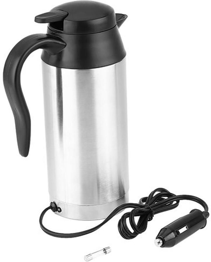 750 ml roestvrijstalen reis-elektrische waterkoker mok 12V autoverwarming voor warm water onderweg