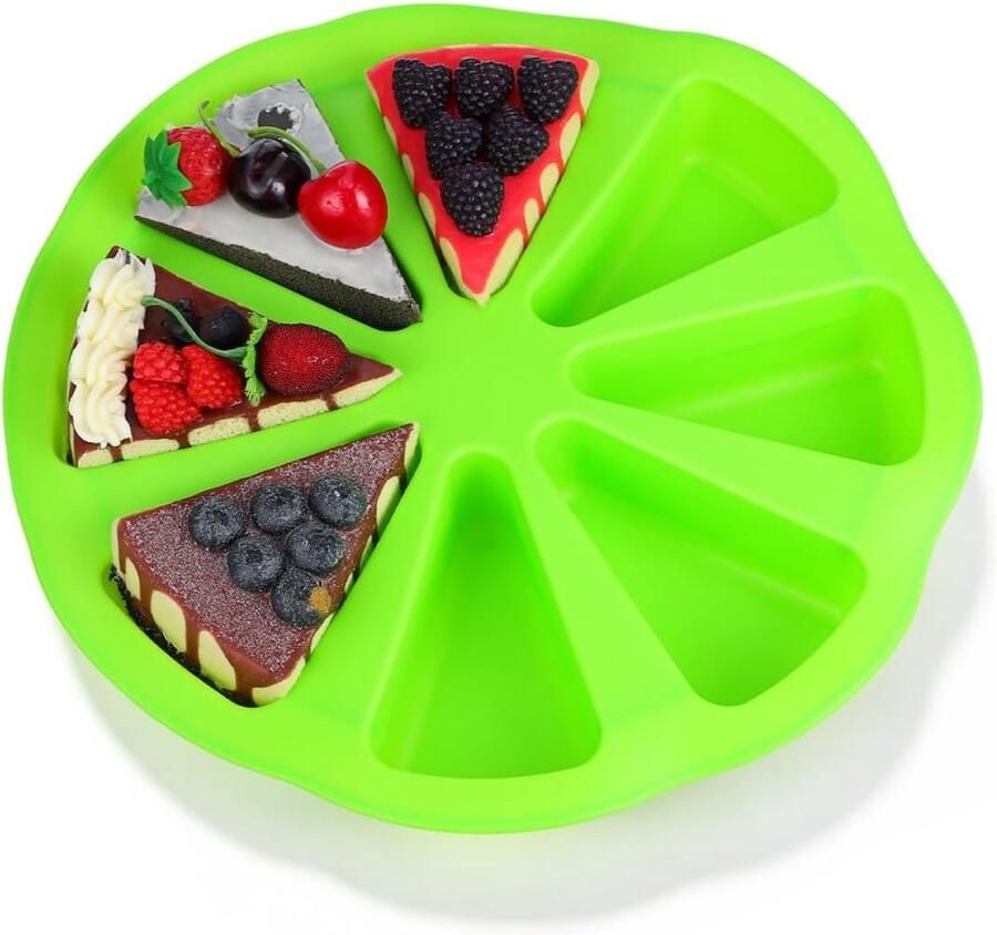 8-holte siliconen cakevorm voor zelfgemaakte taarten en scones flexibele non-stick bakplaat voor oven en magnetron gebruik