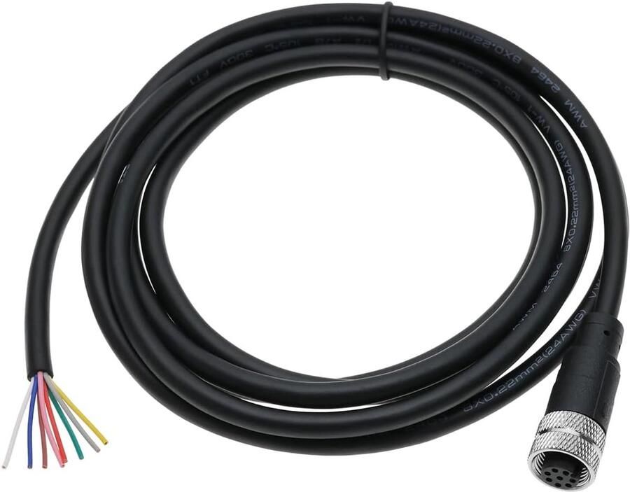 8 Pin M12 Sensor Connector Rechte Luchtvaart Kabel Vrouwelijke naar Vrouwelijke Luchtvaart Socket Waterdichte Elektrische Kabel voor Industriële Automatisering Controle
