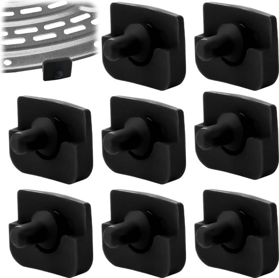 8 stuks reservegum voor airfryer reservevoetjes voor friteuse van siliconen bumper van rubber roosterbescherming accessoires voor airfryer compatibel met Cosori 6 8QT