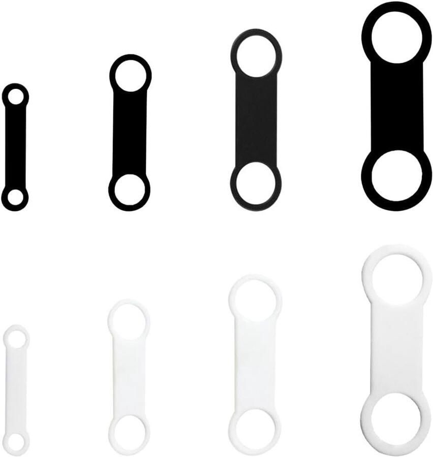 8 Stuks Siliconen Hondenlabels Vervangbare Elastische Houder voor Persoonlijke Identificatie Sterke en Duurzame Band voor Huisdierenhalsbanden en Kattenhalsbanden