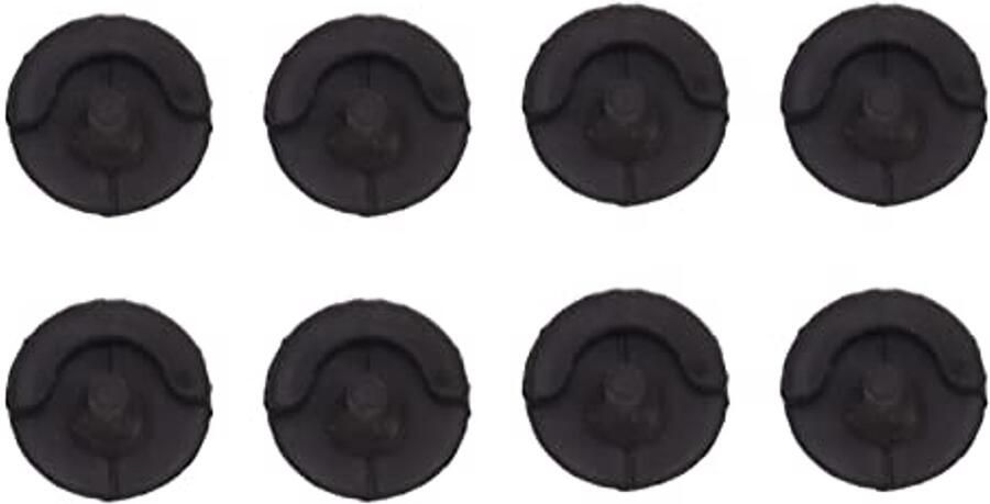 8 stuks siliconen voetjes voor frituurpan barbecuepan Hittebestendig krasbestendig eenvoudig te demonteren Vervangende ladevoetjes voor frituurpan Voedselveilig