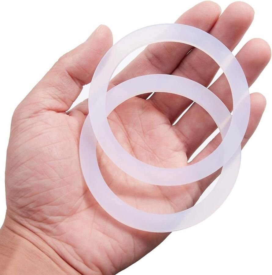 8 stuks vervangende voedingskwaliteit siliconen (beter dan rubber) pakkingafdichtingsring voor aluminium fornuis koffiezetapparaat potten Moka Express Dama Espresso Bialetti 9 kopjes