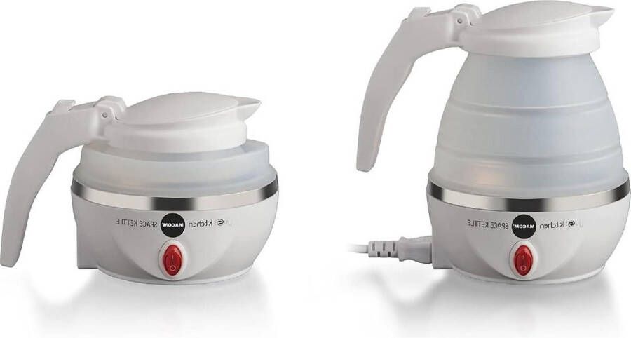 862 Space Kettle Elektrische waterkoker inklapbaar ruimtebesparend 220-240 V wit