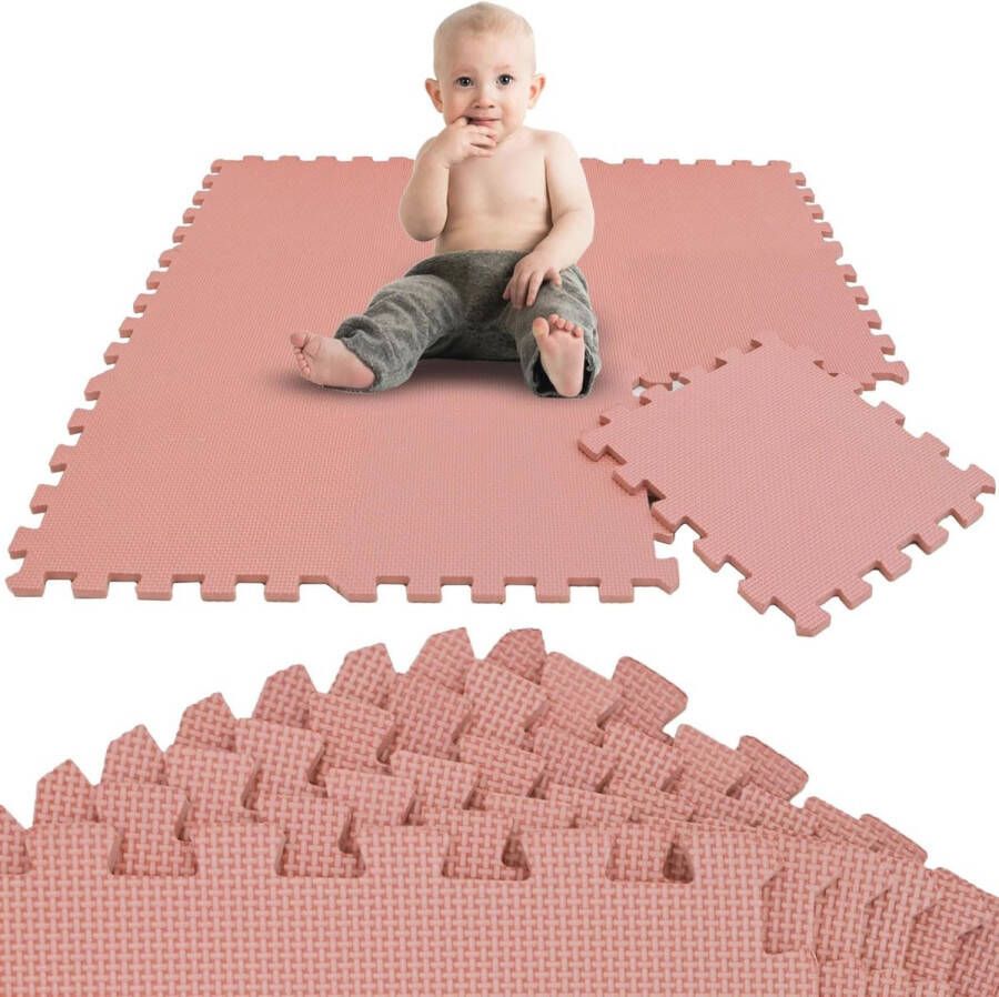9-delige Baby Speelmat Puzzel Opvouwbare Kruipmat van EVA Foam Antiallergeen en Waterdicht Ideaal voor Baby's en Peuters