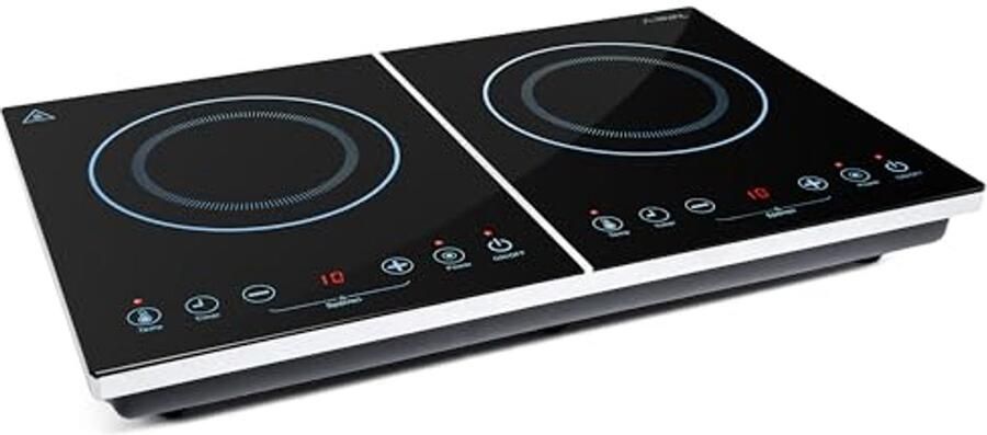 A-rival Inductiekookplaat 2 platen zuinige digitale kookplaten TÜV-GS 3500 W dubbele inductiekookplaat dubbele inductiekookplaat met inductie mobiel camping-inductiekookplaat
