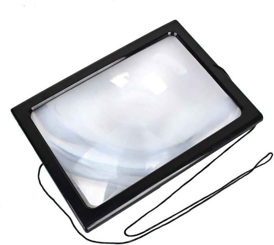 A4-formaat grote A4-pagina handsfree 3X-vergrootglas met ledlicht volledige vergrootglas voor lezen inspectiereparatie