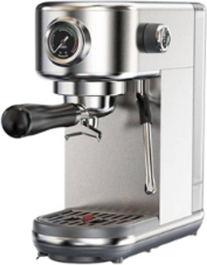 Aafinity Espressomachine Koffiezetapparaat Koffiemachines RVS zilverkleur 20 bar