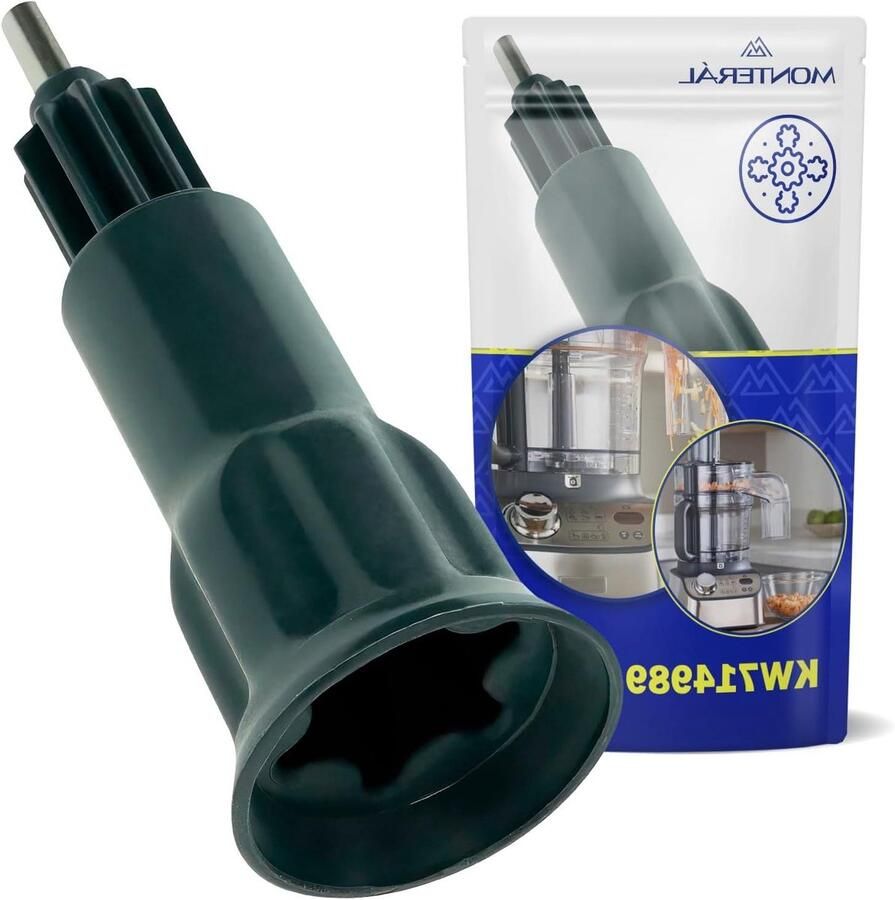 Aandrijfas Keukenmachine Motoras Onderdeel Reparatie Keukenapparaat Originele Code KW714989 8.7 x 3.3 cm Grijs