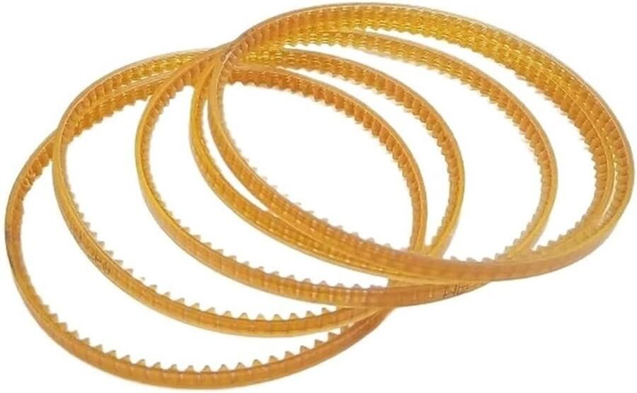Aandrijfriemen Set Distributieriemen Rubberen Banden Suikerspinmachine Onderhoud Glad Zonder Smering 5 Stuks Zwart
