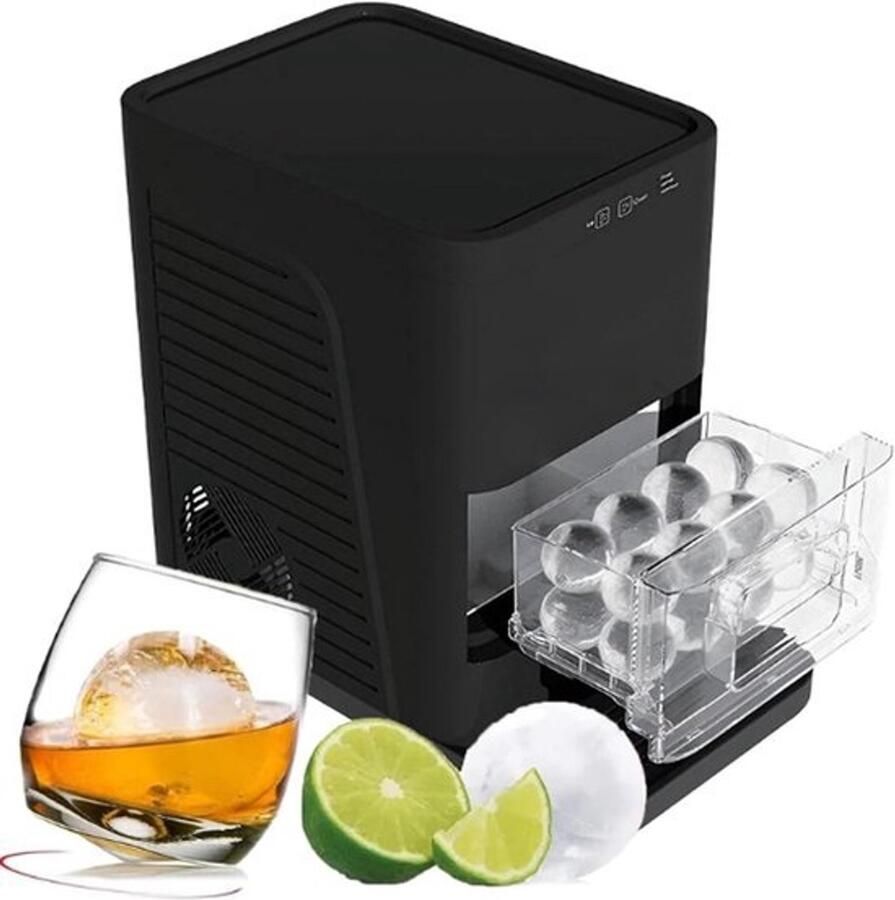 Aanrecht ijsmachine Bolvormige ijsballen Cocktails verfraaien 50 mm ijsbollen 34x25x41 cm