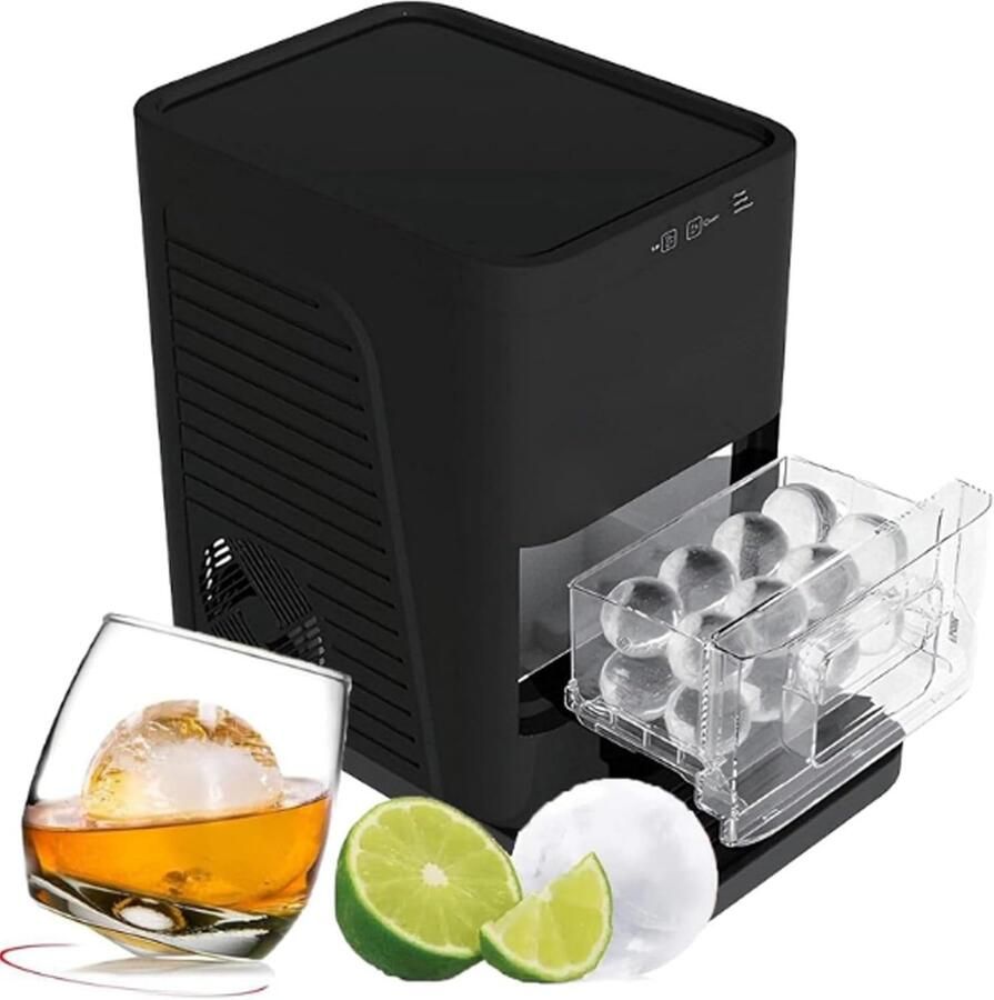 Aanrecht ijsmachine Bolvormige ijsballen Cocktails verfraaien 50 mm ijsbollen 34x25x41 cm