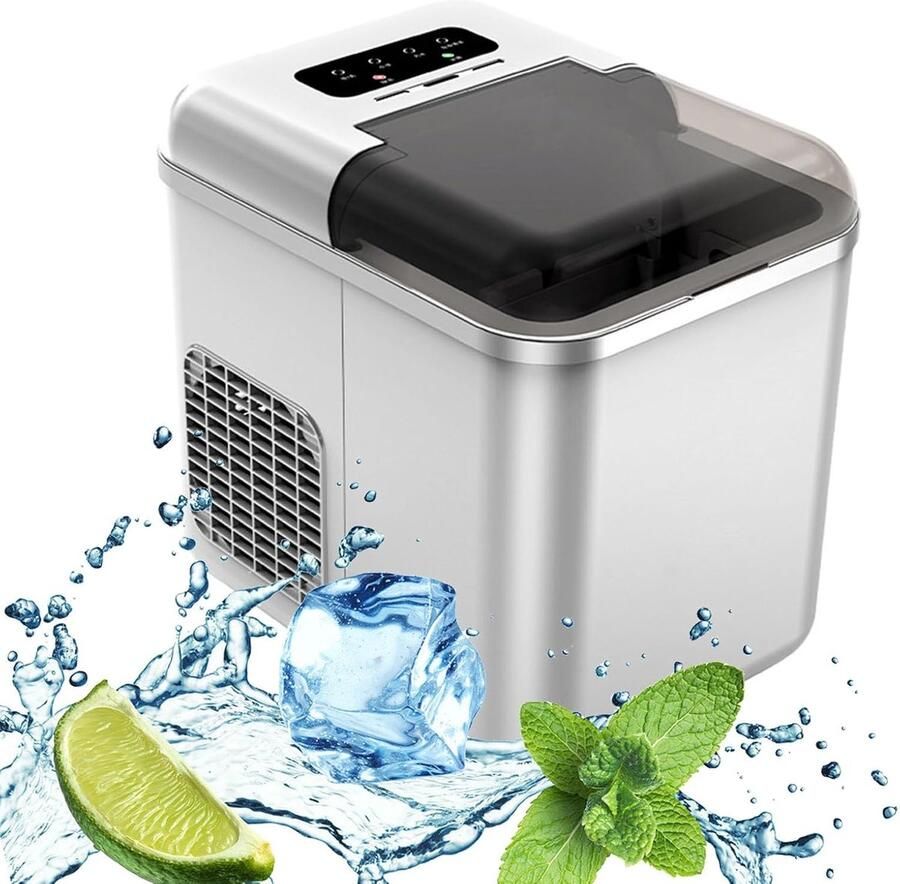 Aanrecht IJsmaker Draagbare IJsmachine Snel IJs Maken Wifi Bediening Op Afstand 9 Blokjes In 7 Minuten