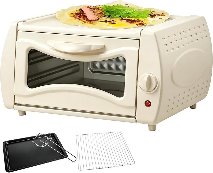 Aanrecht Pizzaoven Elektrische Tandooroven Brood Bakken Nauwkeurige Temperatuurregeling 15 Liter Capaciteit Wit