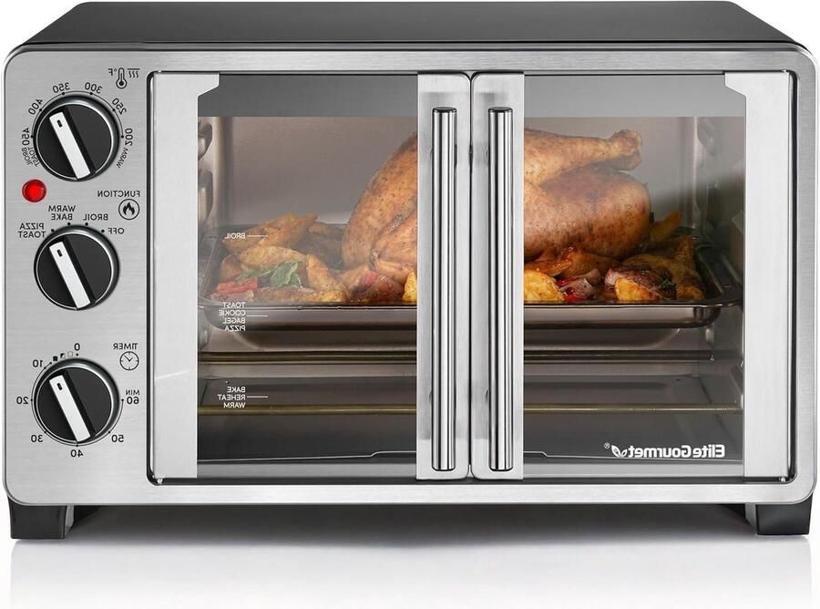 Aanrechtoven Dubbele Deur Mini Oven Koken en Bakken Frans Deur Ontwerp 25 Liter Capaciteit