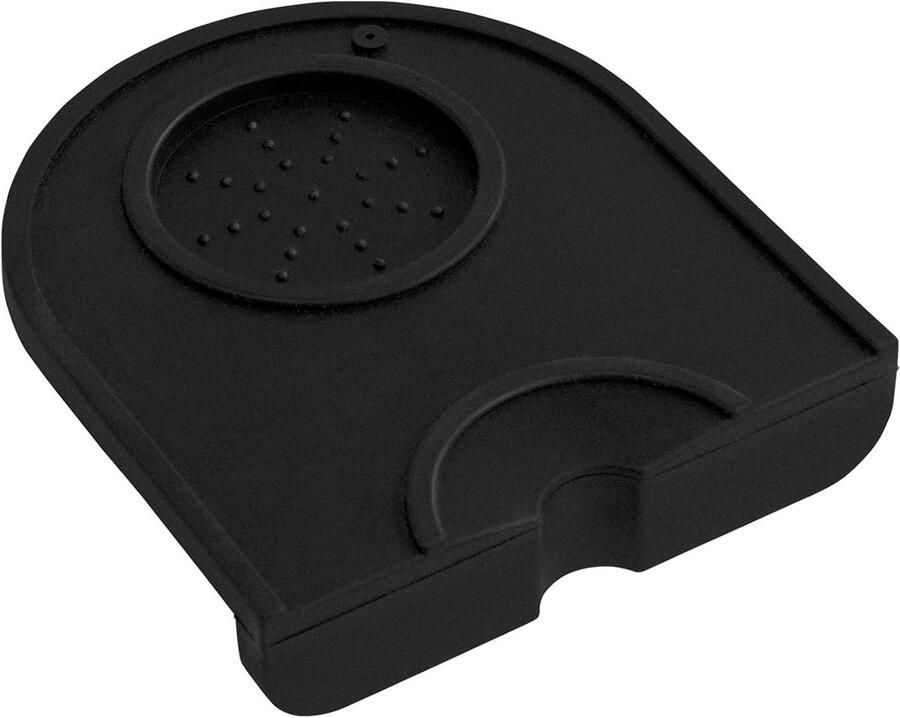 Aanstampmat Koffie Portafilter Houder Espresso Bereiden Ingebouwde Stampersteun 14 x 125 cm Zwart