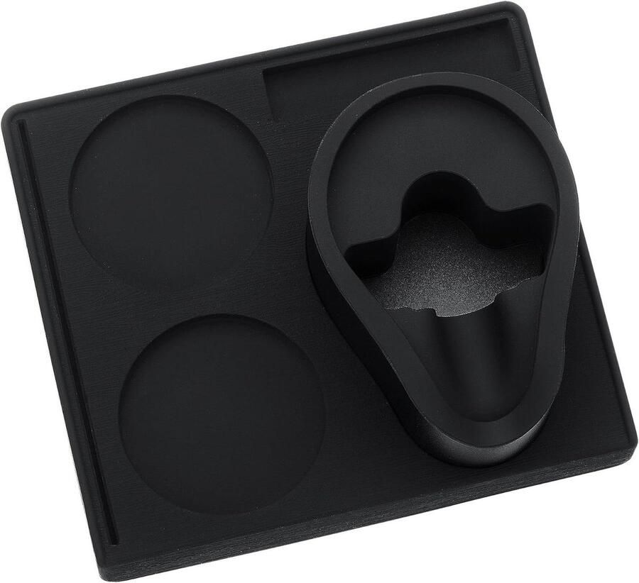 Aanstampstation Koffie Barista Hoek Espresso Bereiden Veilige Anti-slip Werkplek 58mm Zwart