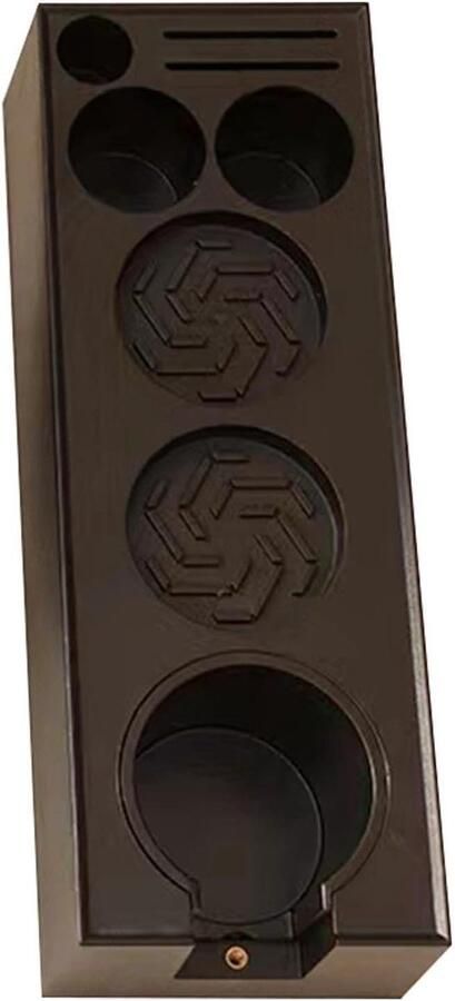Aanstampstation Organizer Koffie Accessoire Espresso Bereiding Antislip Voet 28 cm Zwart