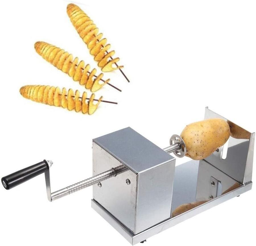 Aardappel fruitchips Twister roestvrij staal aardappelsnijder tornado groentesnijder Twister vegetable snijder voor groenten