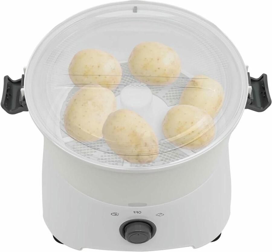 Aardappelschilmachine Elektrisch Groente Fruit Schillen Snel Groenten Bereiden Eén Knop Bediening Max 0.8kg Capaciteit Wit