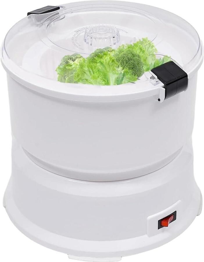 Elektrische Aardappelschilmachine Automatische Schiller Keuken Assistent 2-in-1 Functie 1 kg Capaciteit Wit